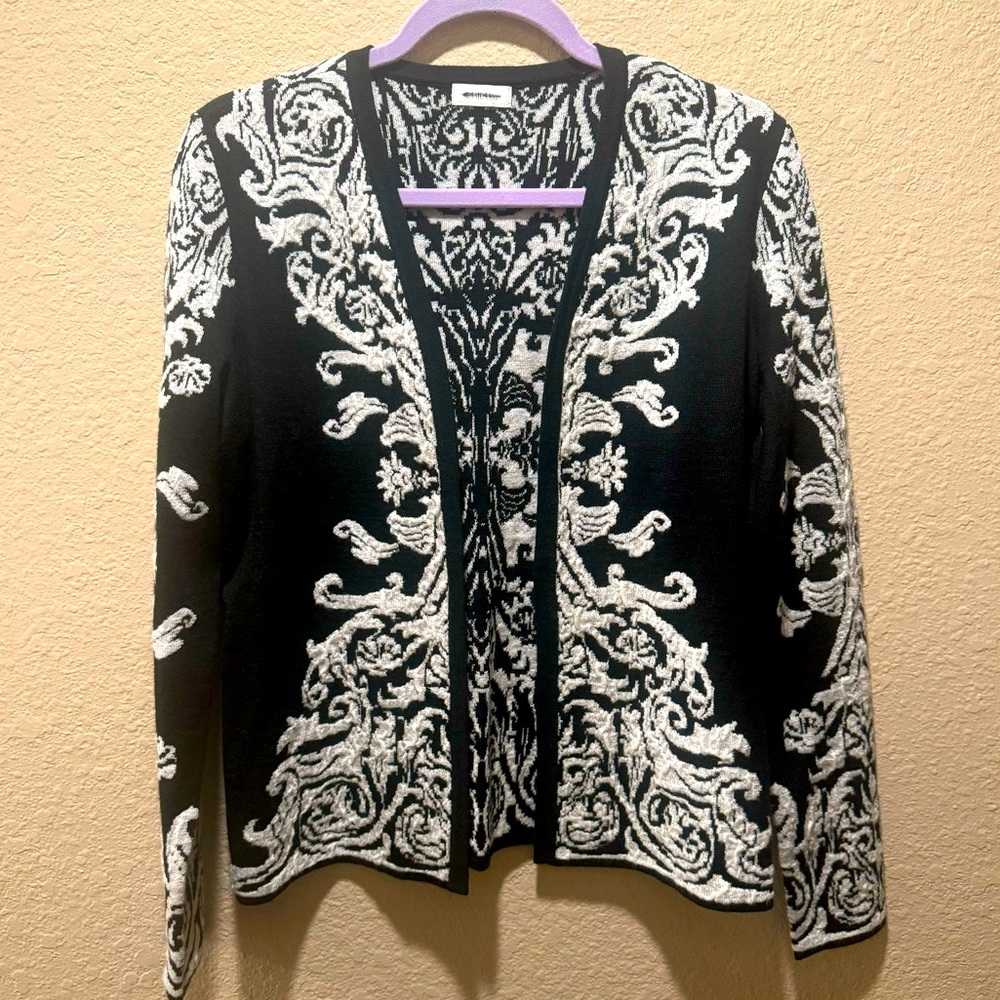 Chicos Filigree Cardigan Sweater